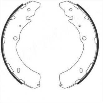 Купить Тормозные колодки барабанные STARLINE bc 08910 (фото1) подбор по VIN коду, цена 2432 грн.