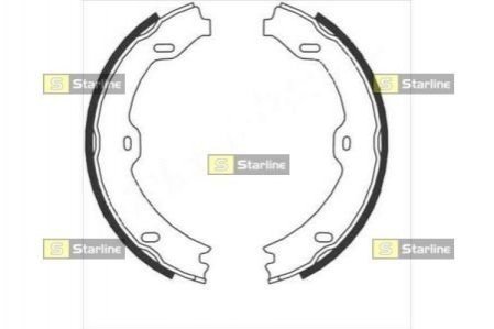 Тормозные колодки барабанные STARLINE bc 09020