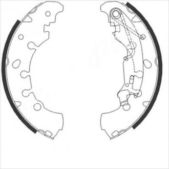 Тормозные колодки барабанные STARLINE bc 09090