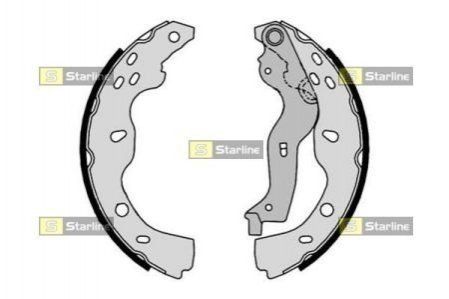 Тормозные колодки барабанные STARLINE bc 09190