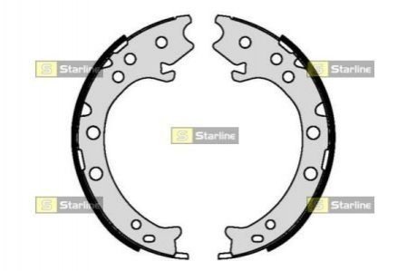 Купить Тормозные колодки барабанные Honda CR-V STARLINE bc 09420 (фото1) подбор по VIN коду, цена 990 грн.