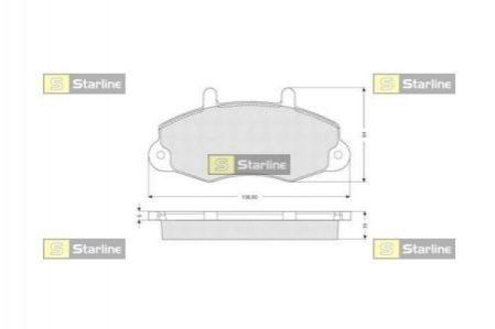 Гальмівні колодки дискові STARLINE bd s039