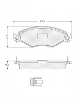 Купить Тормозные колодки дисковые Citroen Xsara, Peugeot 206 STARLINE bd s060 (фото1) подбор по VIN коду, цена 698 грн.