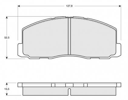 Гальмівні колодки дискові Mitsubishi Pajero, L200, Hyundai Galloper STARLINE bd s119