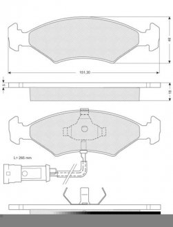 Гальмівні колодки дискові STARLINE bd s141