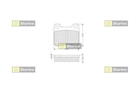 Тормозные колодки дисковые STARLINE bd s190