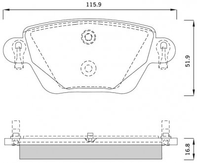 Тормозные колодки дисковые Jaguar X-type, Ford Mondeo STARLINE bd s252