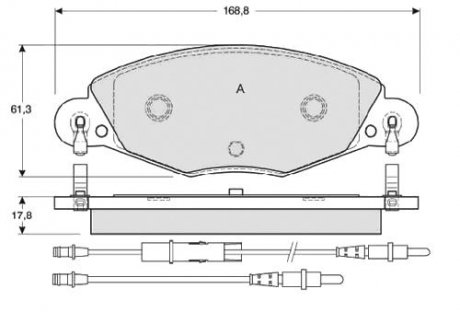 Купить Тормозные колодки дисковые Mercedes M-Class, W220, C215 STARLINE bd s346 (фото1) подбор по VIN коду, цена 1288 грн.