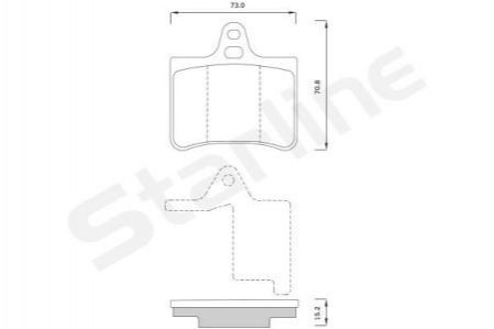 Тормозные колодки дисковые STARLINE bd s358