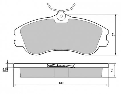 Купить Тормозные колодки дисковые Citroen Xsara, Peugeot Partner, 206 STARLINE bd s374 (фото1) подбор по VIN коду, цена 857 грн.