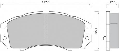 Тормозные колодки дисковые Subaru Legacy, Impreza STARLINE bd s388