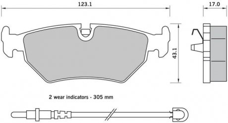 ГАЛЬМІВНІ КОЛОДКИ ДИСКОВІ Peugeot 806 STARLINE bd s396