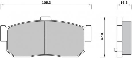 Тормозные колодки дисковые Nissan Sunny, Primera, Infiniti I, Nissan Almera, Bluebird STARLINE bd s415