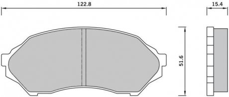 Тормозные колодки дисковые Mazda 323, 626 STARLINE bd s421