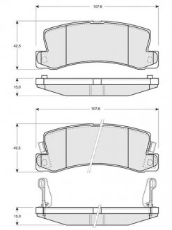 Тормозные колодки дисковые Toyota Celica STARLINE bd s425