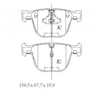 ГАЛЬМІВНІ КОЛОДКИ ДИСКОВІ STARLINE bd s439