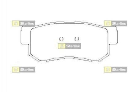 Тормозные колодки дисковые STARLINE bd s441