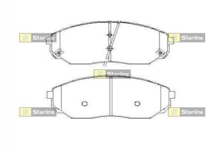 Тормозные колодки дисковые STARLINE bd s448