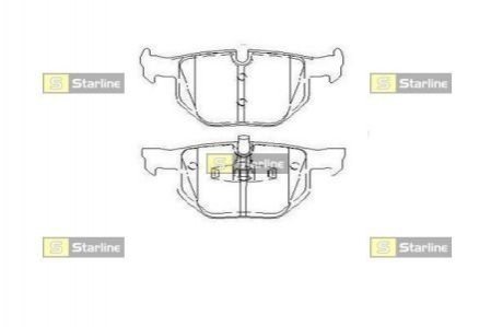 Тормозные колодки дисковые STARLINE bd s452