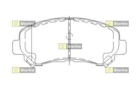 Тормозные колодки дисковые KIA Carnival, Hyundai H-1 STARLINE bd s502