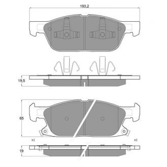 Гальмівні колодки дискові Ford S-Max, Galaxy STARLINE bd s616
