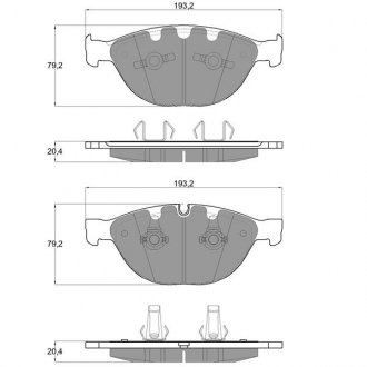 Купить Тормозные колодки дисковые BMW E65, E66, E60, E61, E64, E63 STARLINE bd s741 (фото1) подбор по VIN коду, цена 2177 грн.