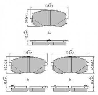 Тормозные колодки дисковые KIA Sportage, Hyundai IX35, I40, KIA Soul, Hyundai Tucson, KIA Optima STARLINE bd s815