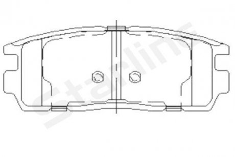 Тормозные колодки дисковые STARLINE bd s851p