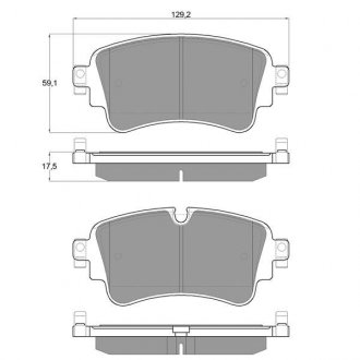 Тормозные колодки дисковые STARLINE bd s998