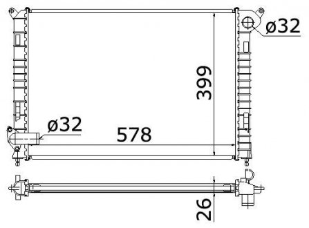 Купить Радиатор охлаждения Mini Cooper STARLINE bw2310 (фото1) подбор по VIN коду, цена 4205 грн.