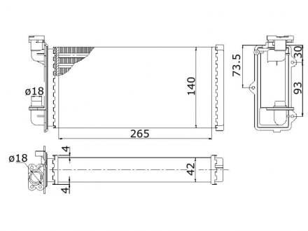 Радиатор отопления BMW E30 STARLINE bw6022