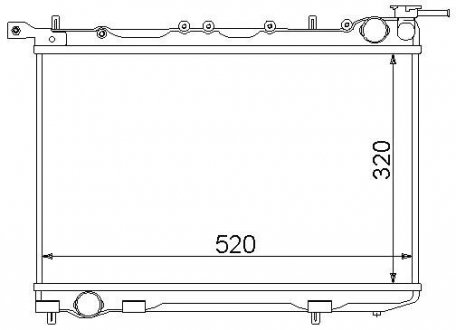 Радиатор охлаждения STARLINE dn2174