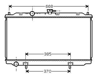 Радіатор охолодження STARLINE dn2215