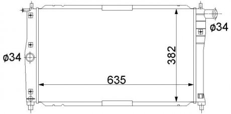 Купить Радиатор охлаждения Daewoo Lanos STARLINE dwa2014 (фото1) подбор по VIN коду, цена 1833 грн.