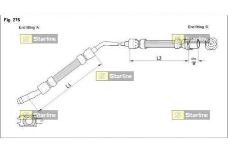 Тормозной шланг BMW X5 STARLINE ha e.1219