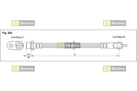 Тормозной шланг STARLINE ha eb.1274