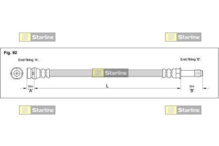 Тормозной шланг STARLINE ha st.1010