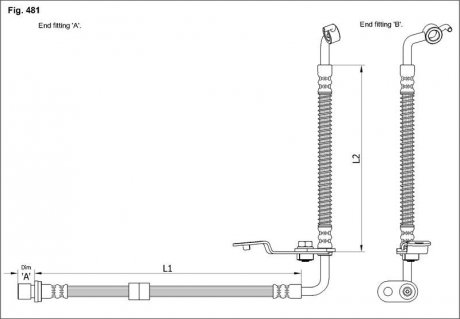 Тормозной шланг STARLINE ha st.1089