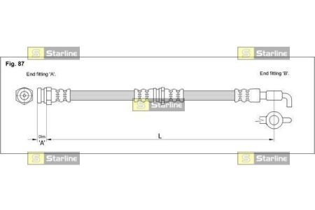 Купить Тормозной шланг Mazda CX-7 STARLINE ha st.1092 (фото1) подбор по VIN коду, цена 522 грн.