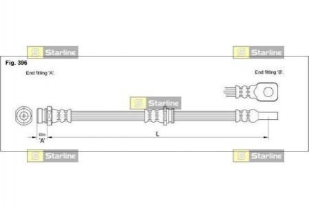 Тормозной шланг STARLINE ha st.1113