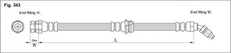 Тормозной шланг STARLINE ha st.1197