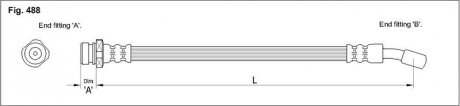 Купить Тормозной шланг Hyundai I30 STARLINE ha st.1223 (фото1) подбор по VIN коду, цена 540 грн.