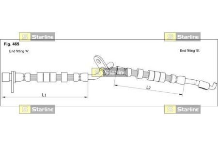 Тормозной шланг STARLINE ha st.1250