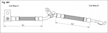 Тормозной шланг STARLINE ha st.1252