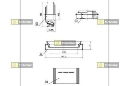 Підшипник колісний Ford Sierra STARLINE lo 00740