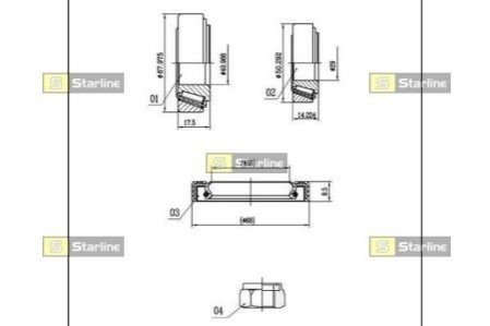 Подшипник колесный STARLINE lo 00802