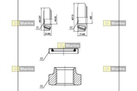 Подшипник колесный STARLINE lo 00926r