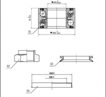 Подшипник колесный STARLINE lo 01328