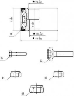 Підшипник колісний STARLINE lo 01355