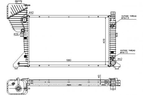 Радиатор охлаждения STARLINE msa2343